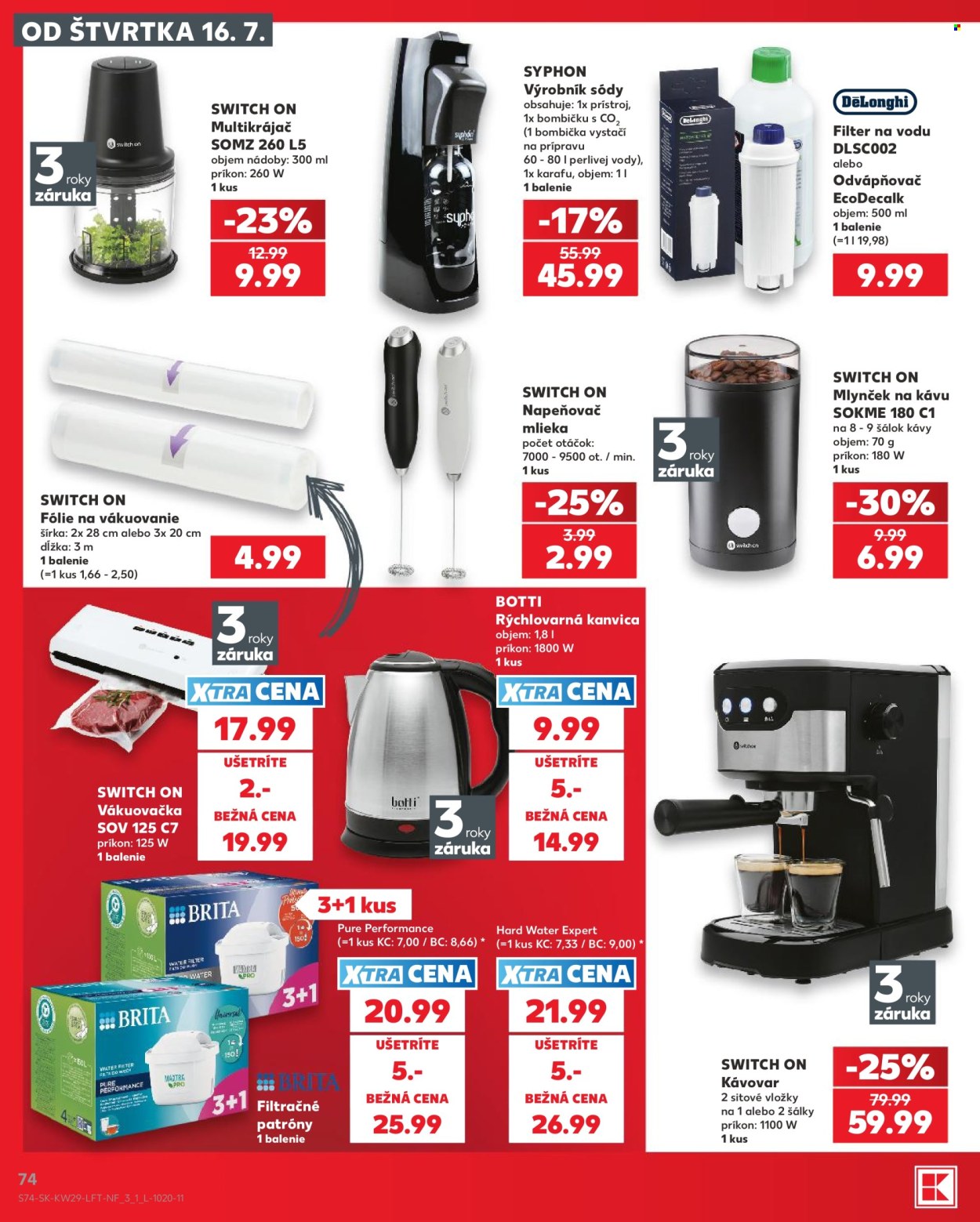 Leták Kaufland - 16.7.2026 - 22.7.2026. Strana 74