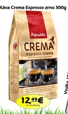 Káva Crema Espresso zrno 500g