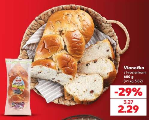Vianočka s hrozienkami 600 g