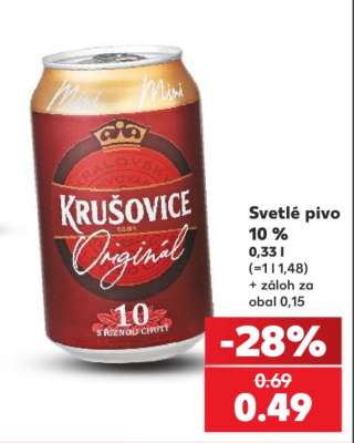 Svetlé pivo 10 %