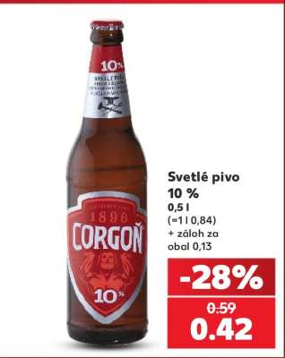 Svetlé pivo 10 %