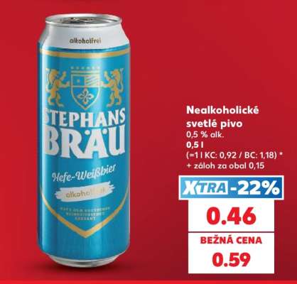 Nealkoholické svetlé pivo