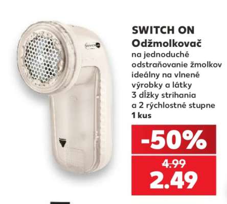 SWITCH ON Odžmolkovač