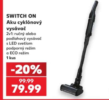 SWITCH ON Aku cyklónový vysávač