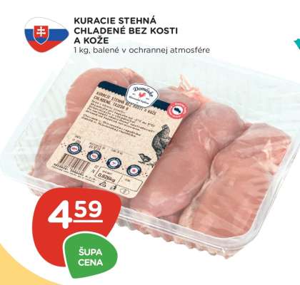 Kuracie stehná chladené bez kosti a kože