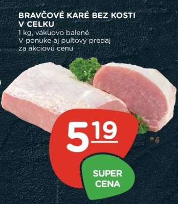 Bravčové karé bez kosti v celku