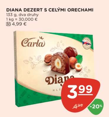 DIANA DEZERT S CELÝMI ORECHAMI