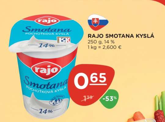 Rajo smotana kyslá
