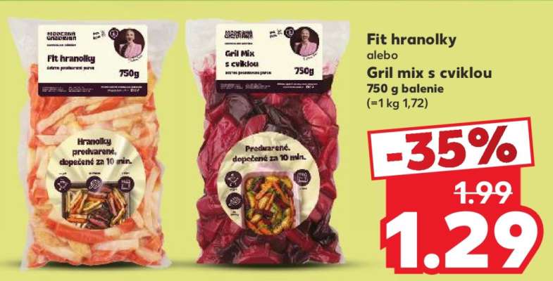Fit hranolky alebo Gril mix s cviklou 750 g balenie