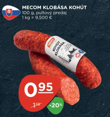 MECOM KLOBÁSA KOHÚT