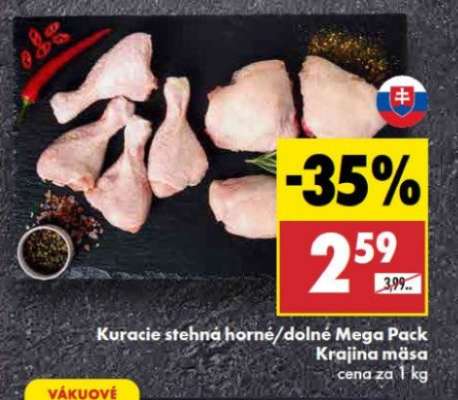 Kuracie stehná horné/dolné mega pack