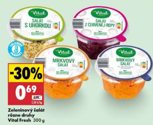 Zeleninový šalát rôzne druhy Vital Fresh - 300 g