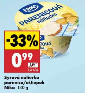 Syrová nátierka parenica/oštiepok Nika 130 g