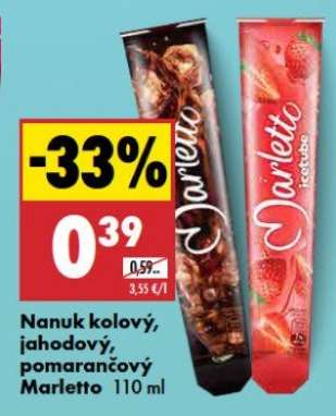 Nanuk kolový, jahodový, pomarančový Marletto 110 ml