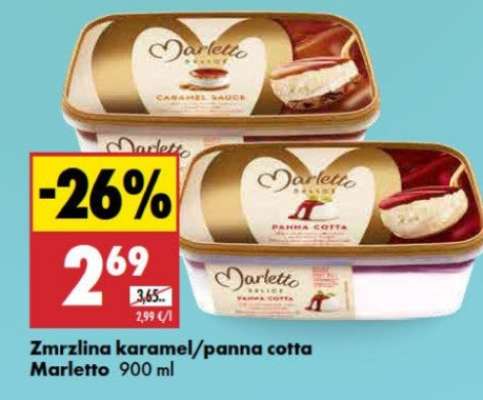 Zmrzlina karamel/panna cotta Marletto 900 ml
