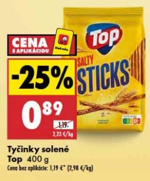 Tyčinky solené Top 400 g