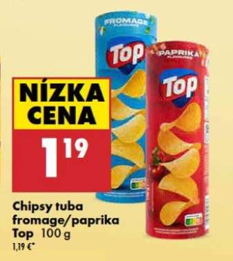Chipsy tuba fromage/paprika Top