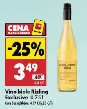 Víno biele Rizling Exclusive 0,75 l