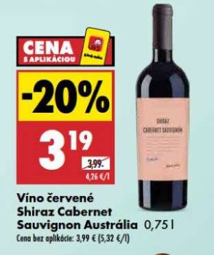 Víno červené Shiraz Cabernet Sauvignon Austrália 0,75 l