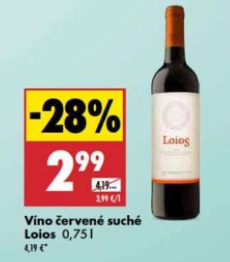 Víno červené suché Loios 0,75 l