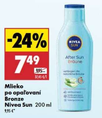 Mlieko po opaľovaní Bronze Nivea Sun 200 ml