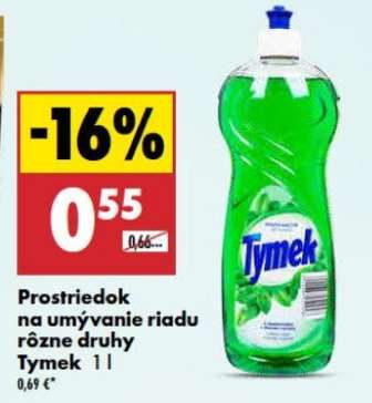 Prostriedok na umývanie riadu rôzne druhy Tymek 1 l