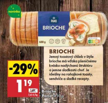 Brioche Pano 450 g
