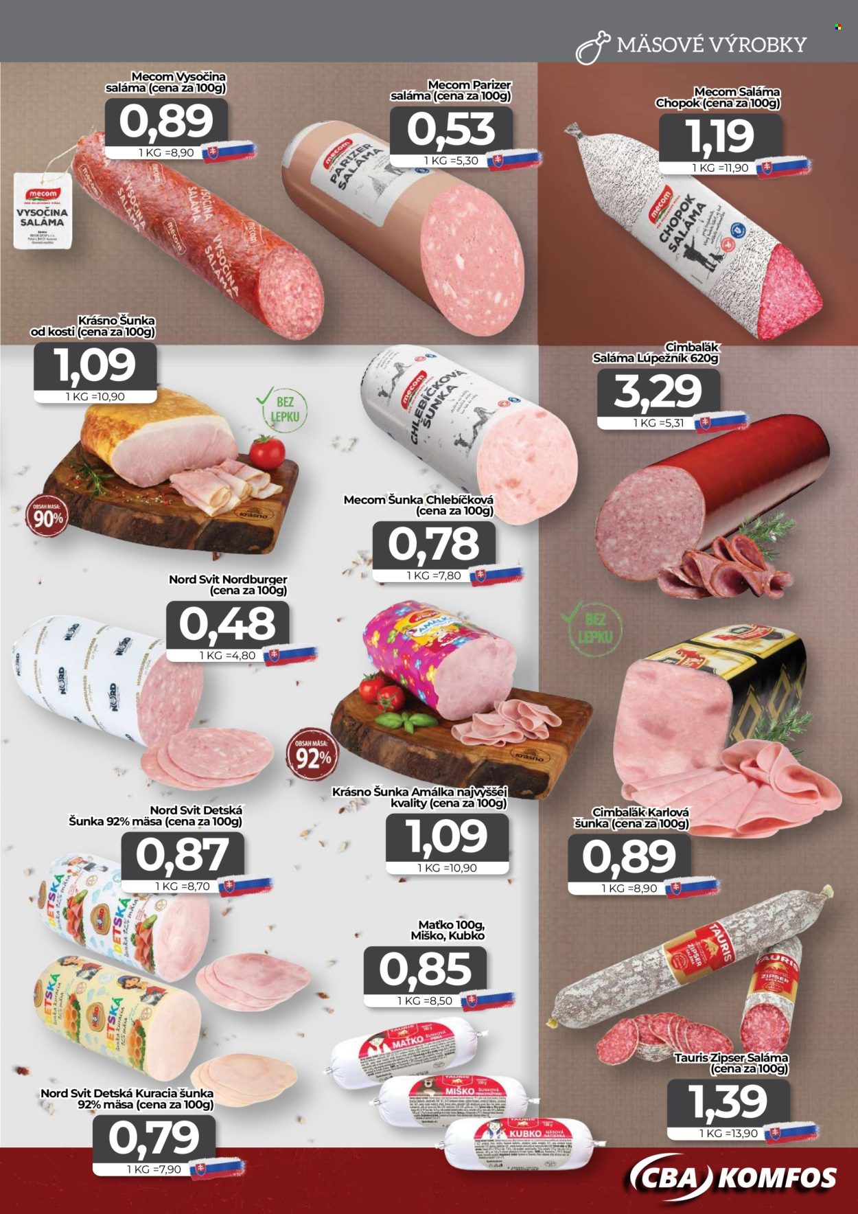 Leták CBA Komfos - 17.7.2026 - 30.7.2026. Strana 3