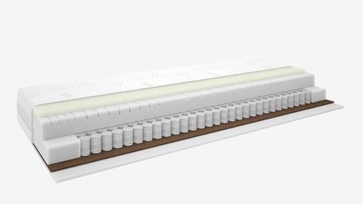Pružinový matrac 90x200 cm REVA biela tvrdý/stredný