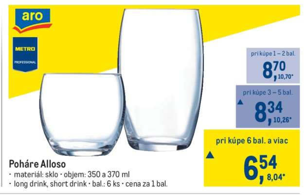 Poháre Alloso