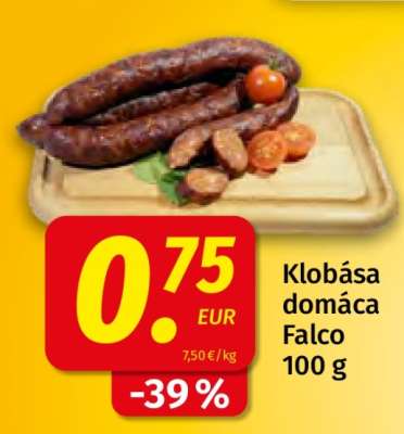 Klobása domáca Falco 100 g
