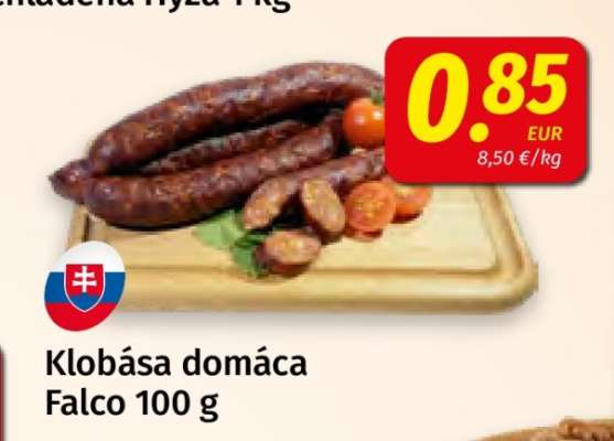 Klobása domáca Falco 100 g
