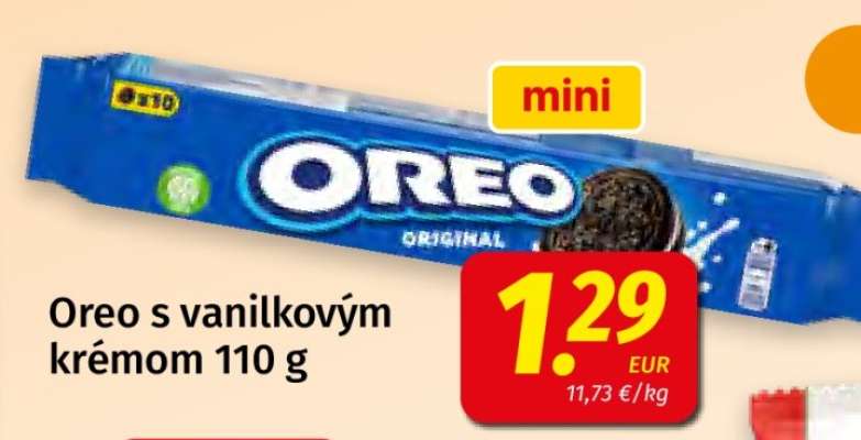 Oreo s vanilkovým krémom 110 g