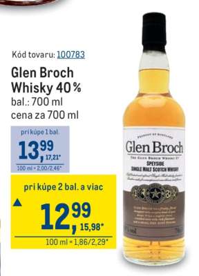 Glen Broch Whisky 40 %