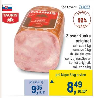 Zipser šunka original