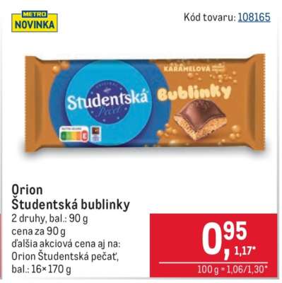 Orion Študentská bublinky