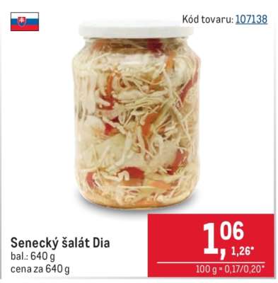 Senecký šalát Dia