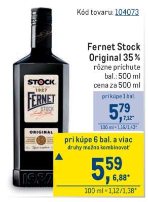 Fernet Stock Original 35 %