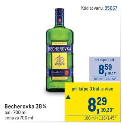 Becherovka 38 %