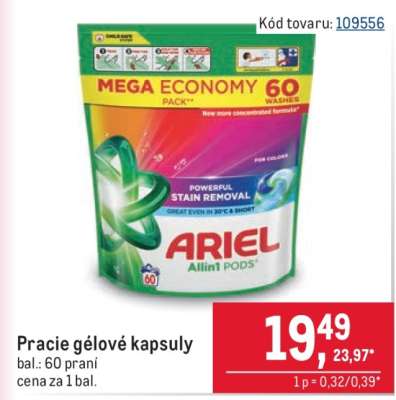 Pracie gélové kapsuly
