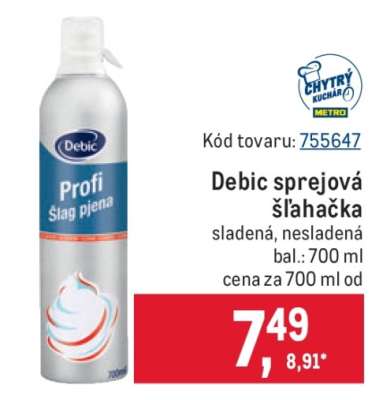 Debic sprejová šľahačka