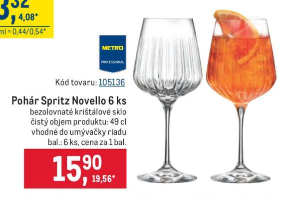 Pohár Spritz Novello 6 ks