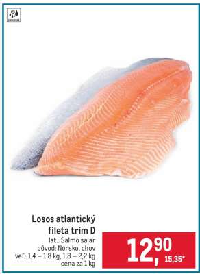 Losos atlantický fileta trim D