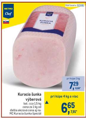 Kuracia šunka výberová