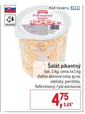 Šalát Pikantný