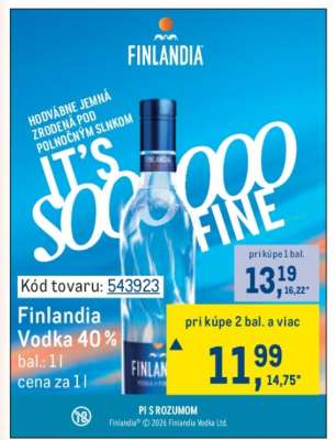 Finlandia Vodka 40 %