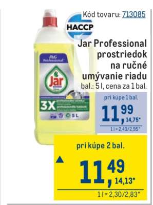 Jar Professional prostriedok na ručné umývanie riadu