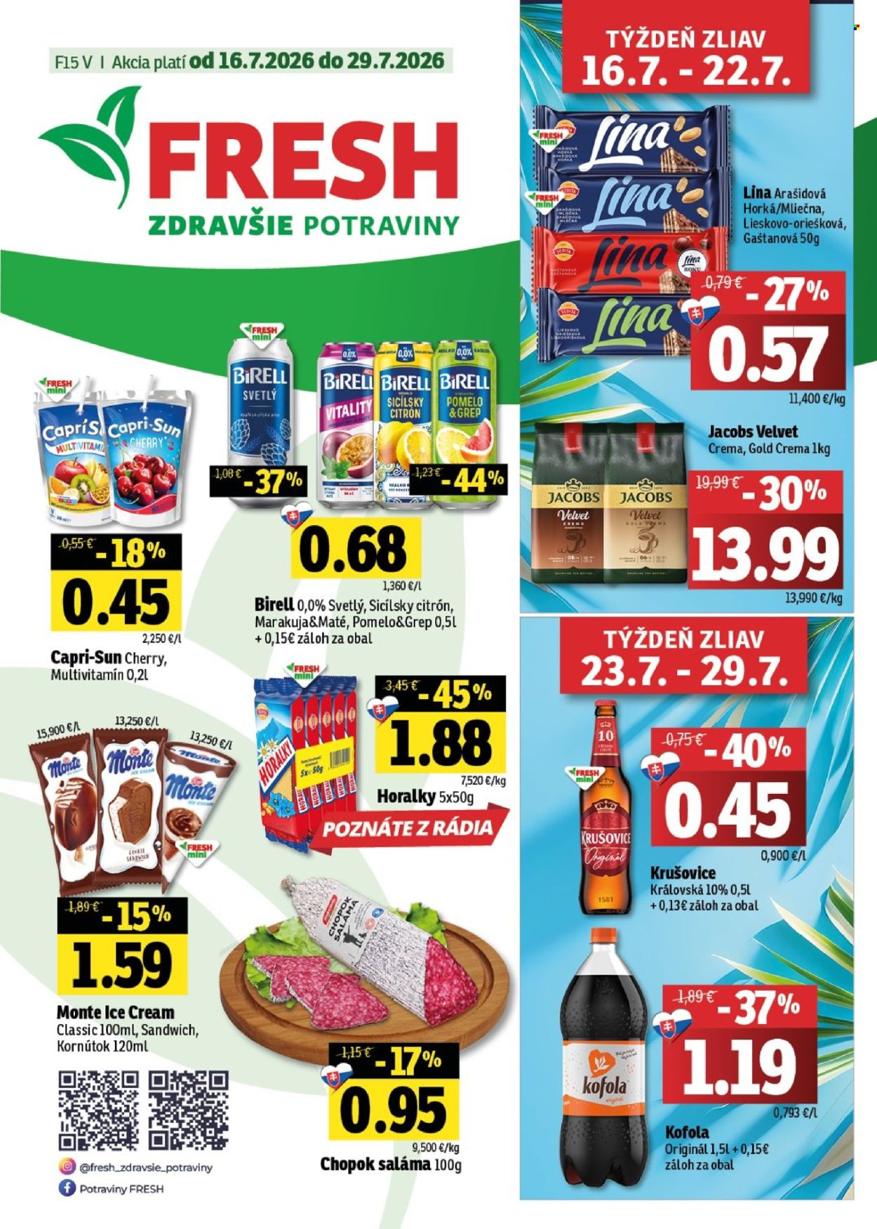 Leták FRESH - 16.7.2026 - 29.7.2026. Strana 1