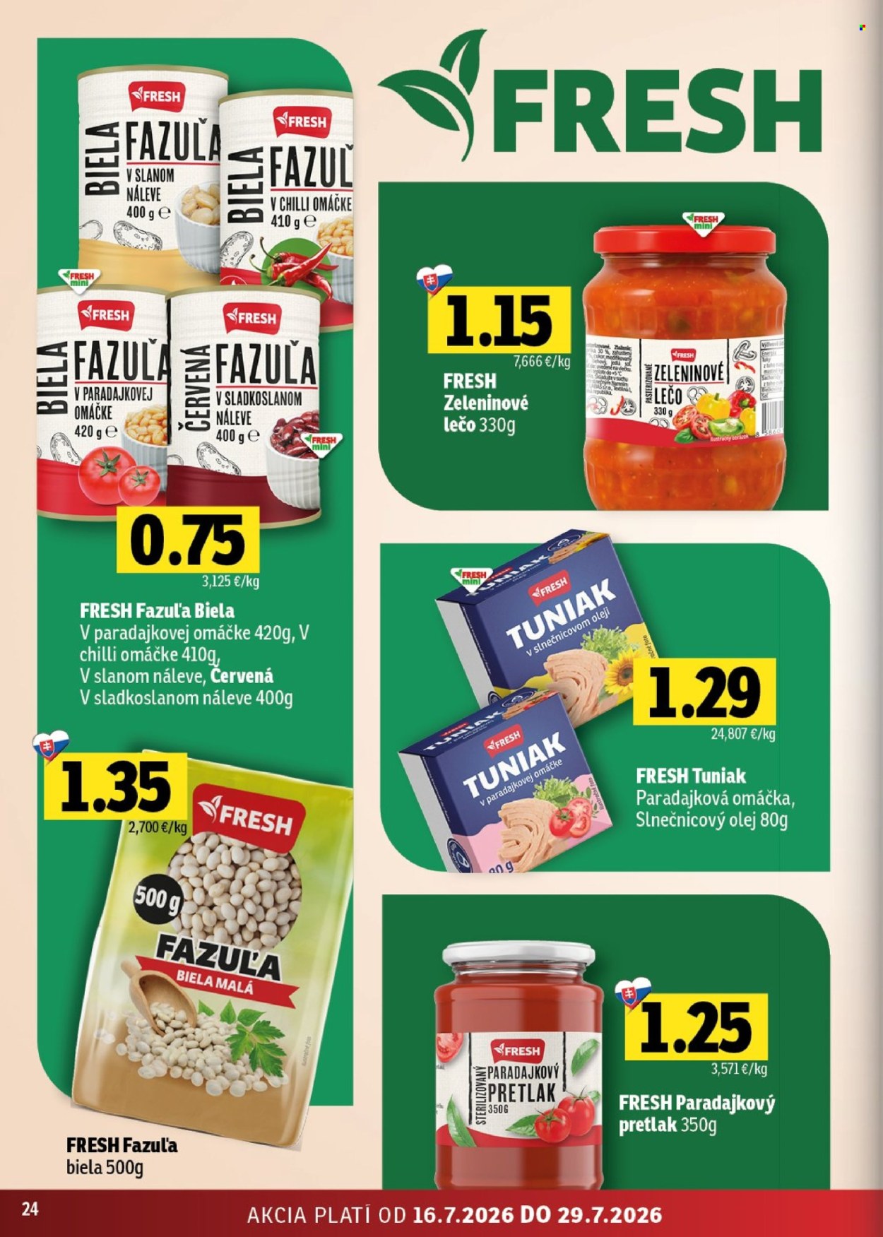 Leták FRESH - 16.7.2026 - 29.7.2026. Strana 24