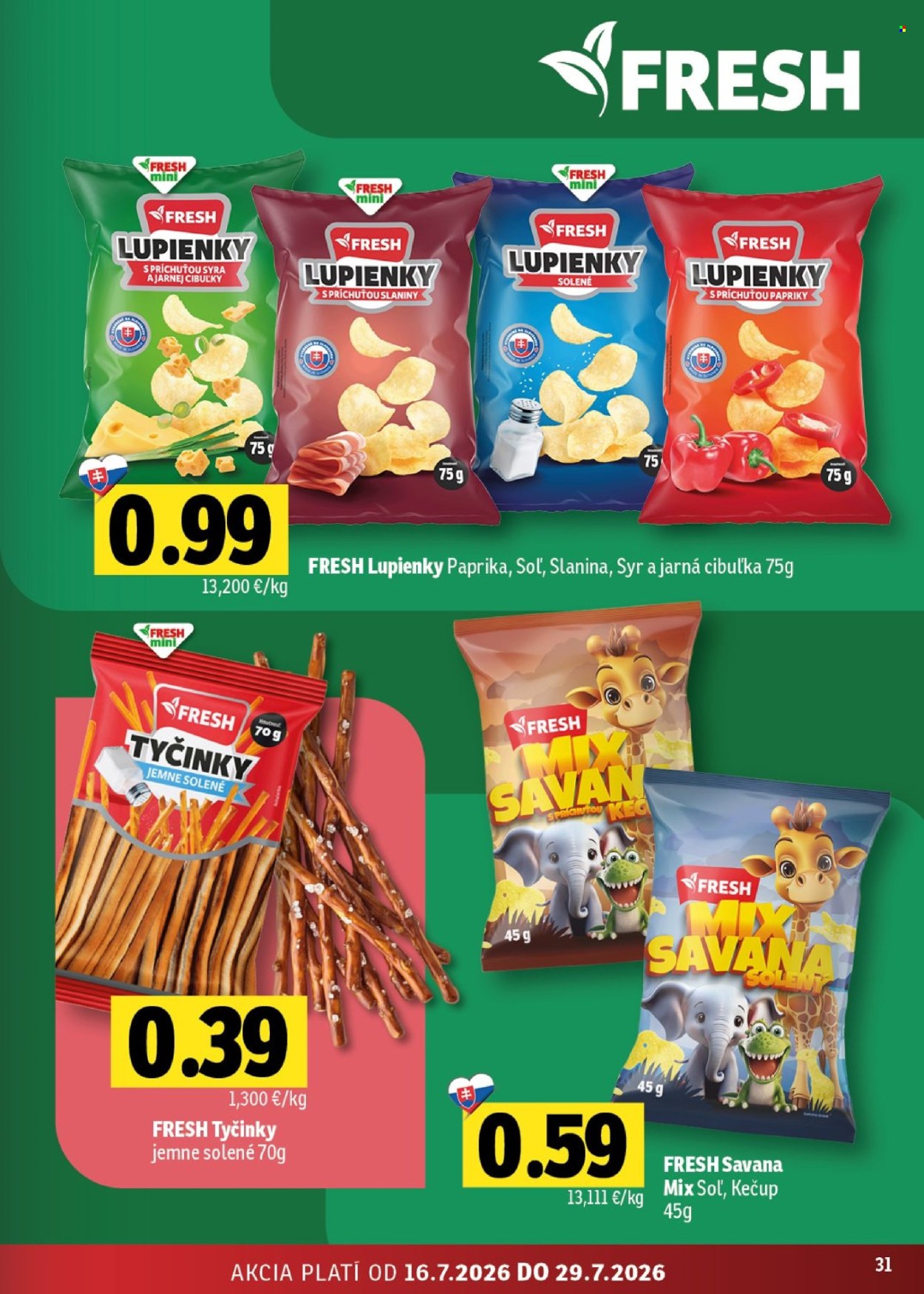 Leták FRESH - 16.7.2026 - 29.7.2026. Strana 31
